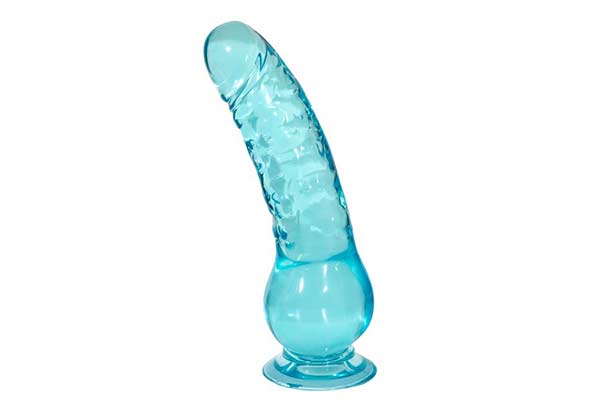 CRYSTAL PLEASURES AQUA BLUE DILDO